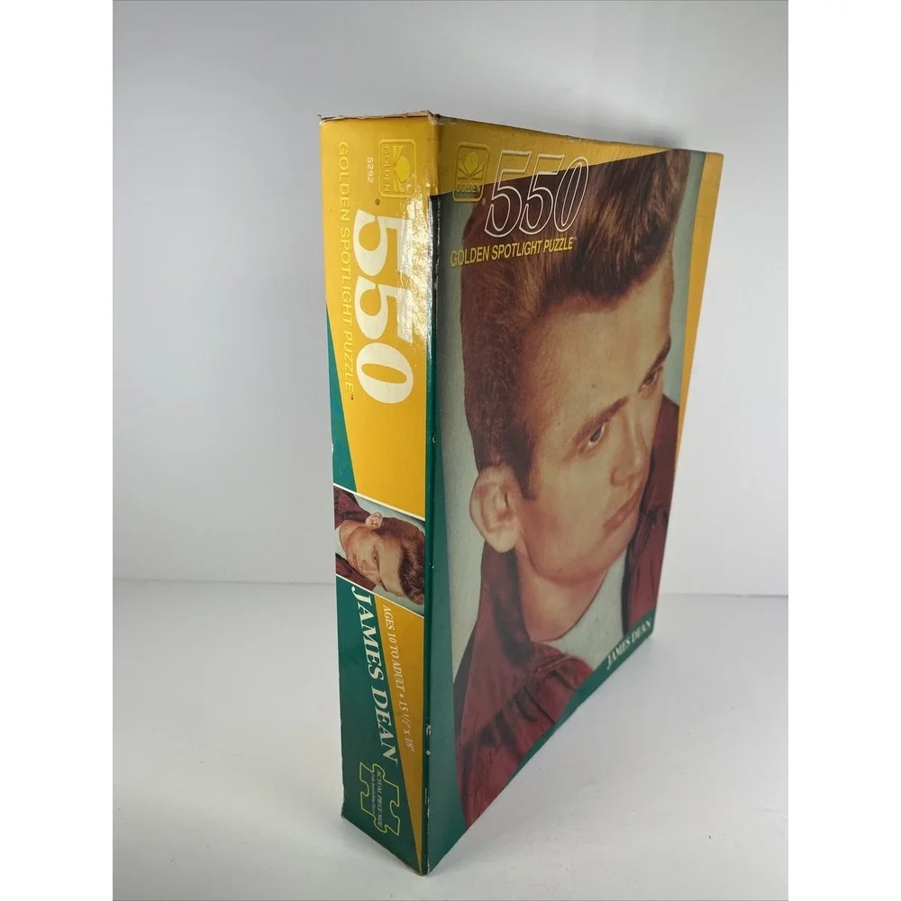 Vintage James Dean Golden Spotlight Jigsaw Puzzle 550 Pieces 1991 NEW Sealed‎